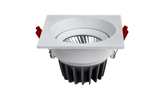 LED 12W COB方形深孔嵌燈 開(kāi)孔95mm 黃光白光中性光