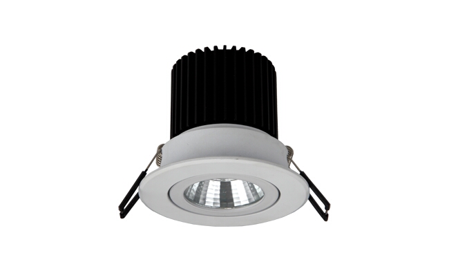 LED 5W COB嵌燈 可調(diào)角度 開(kāi)孔70mm 黃光白光中性光