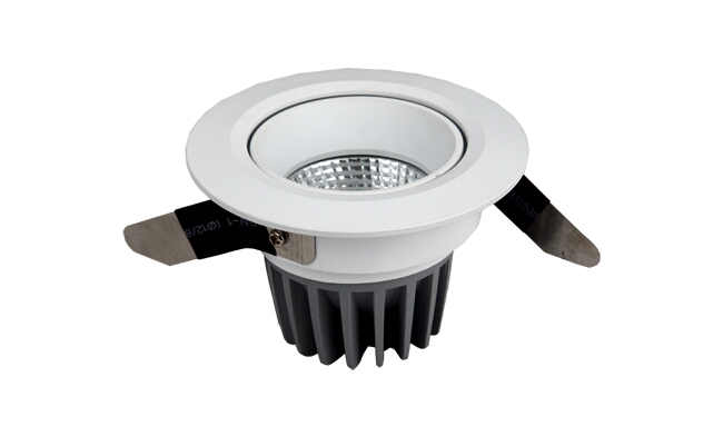 LED  7W COB 天花燈 可調(diào)角度 開孔80mm  黃光白光中性光