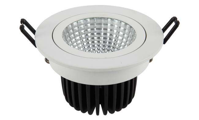 LED 7W COB嵌燈 可調(diào)角度 開孔70mm 黃光白光中性光