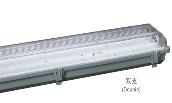 T8燈管支架 2x20W 電感/電子 三防燈雙支支架675x155x100mm