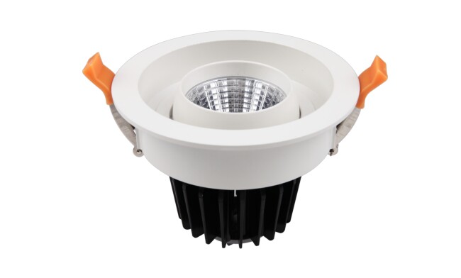 LED 15w COB嵌燈 開(kāi)孔120mm 可350度旋轉(zhuǎn) 黃光白光中性光